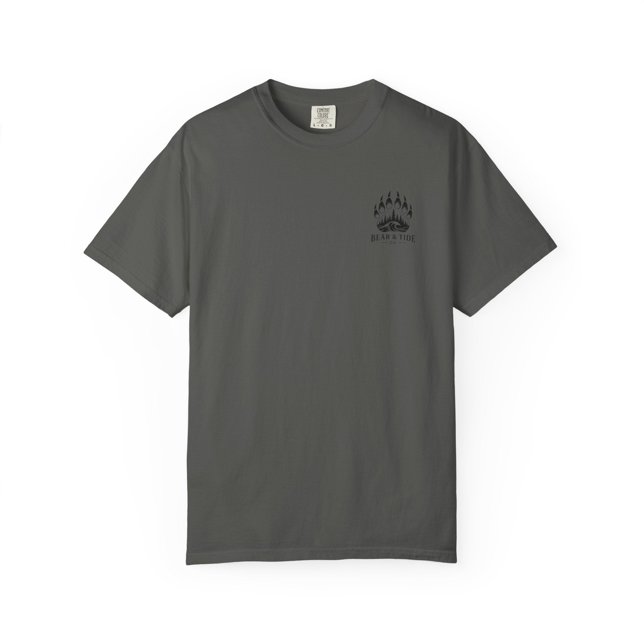 Bear & Tide Co. Graphic T-Shirt — Cool Bear & Fish Fishing Design