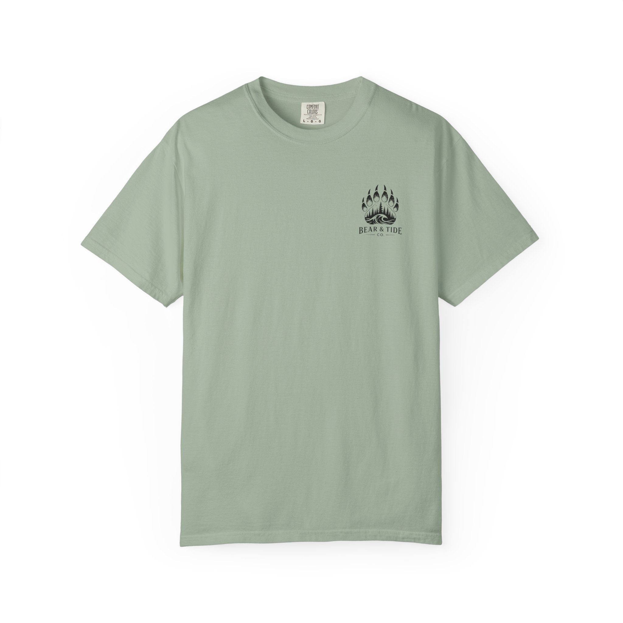 Bear & Tide Co. Graphic T-Shirt — Cool Bear & Fish Fishing Design