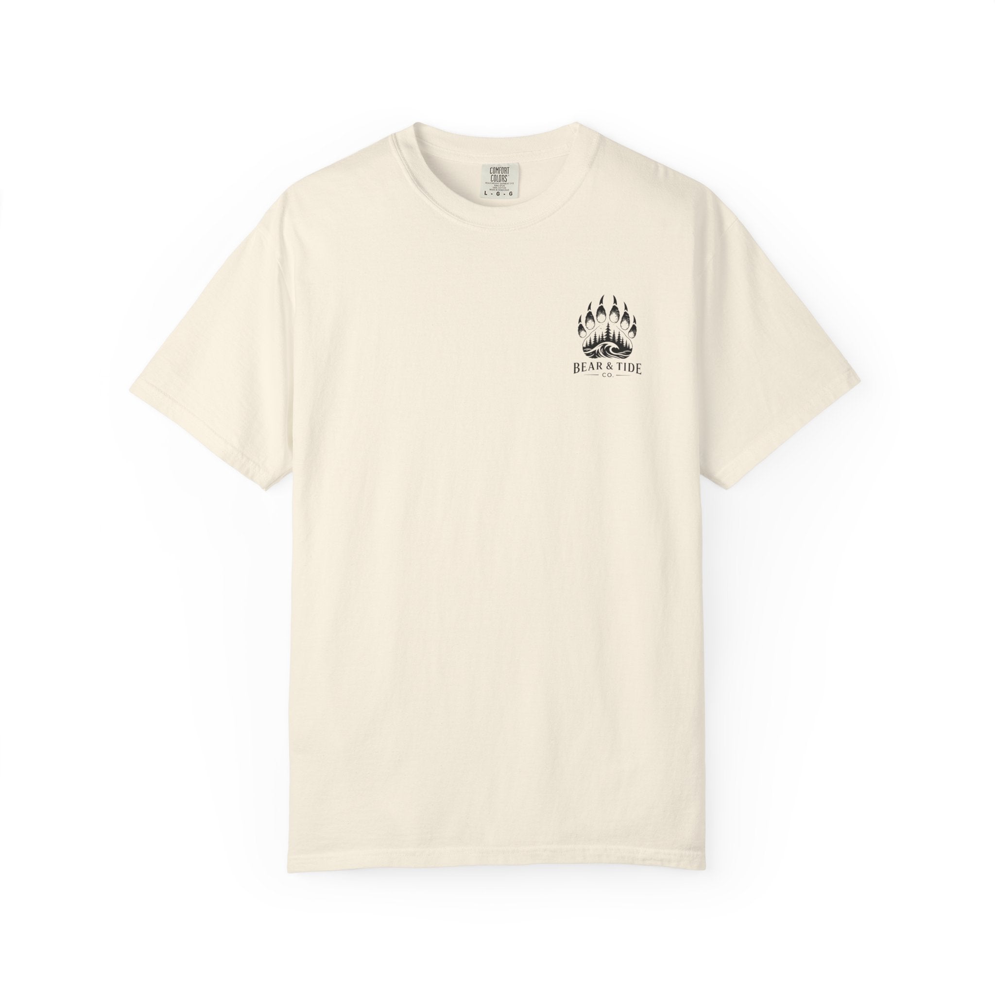 Bear & Tide Co. Graphic T-Shirt — Cool Bear & Fish Fishing Design