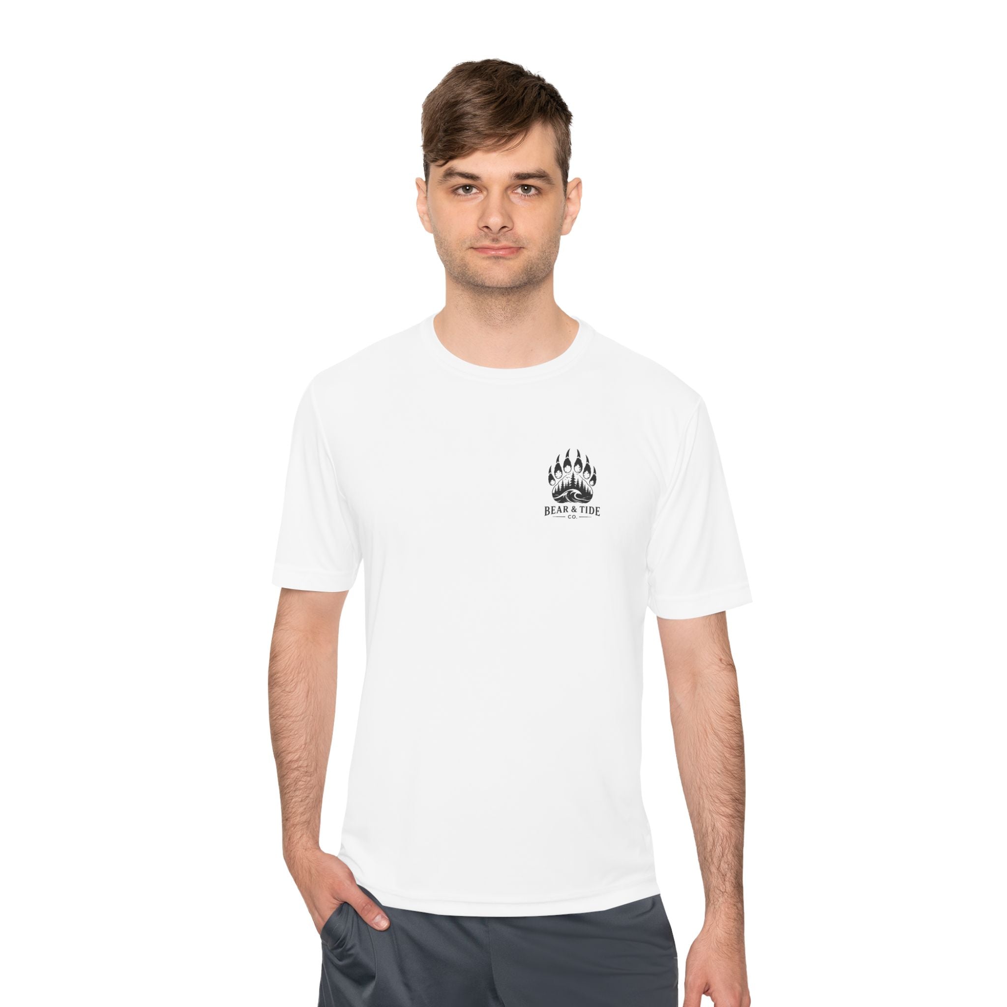 Bear & Tide Co. Outdoor Graphic Tee — Coastal Mountain Bear Design