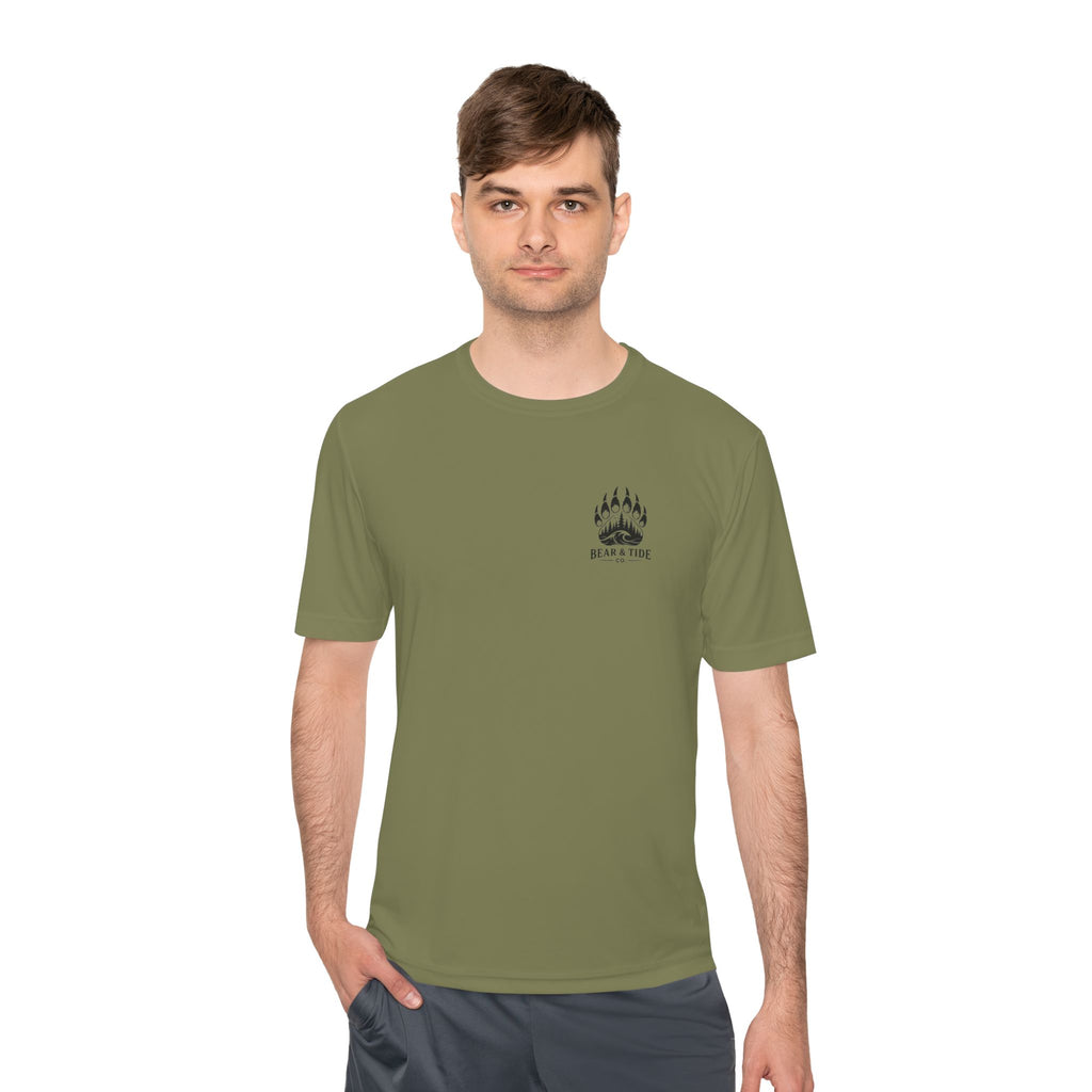Bear & Tide Co. Outdoor Graphic Tee — Coastal Mountain Bear Design