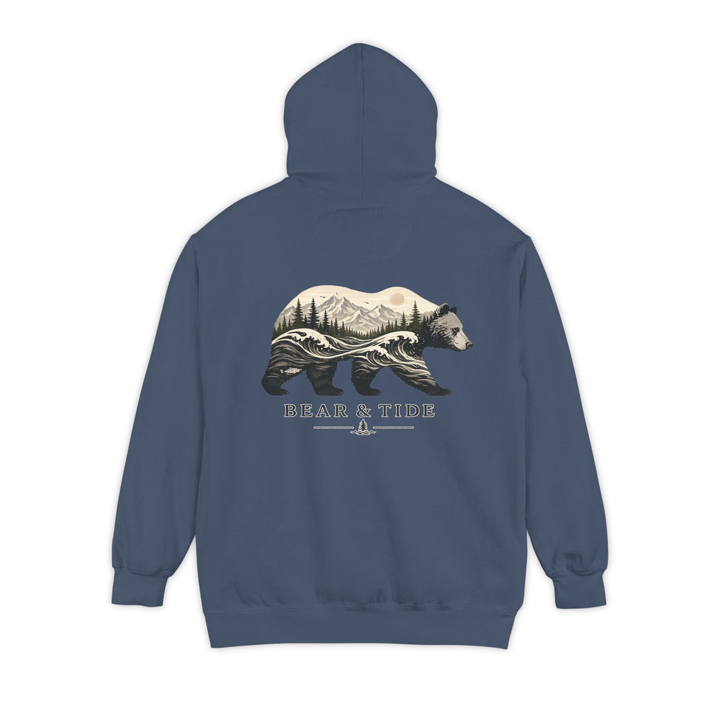 Minimal Flame Logo Hoodie — Cozy White Pullover with Small Chest Graphic