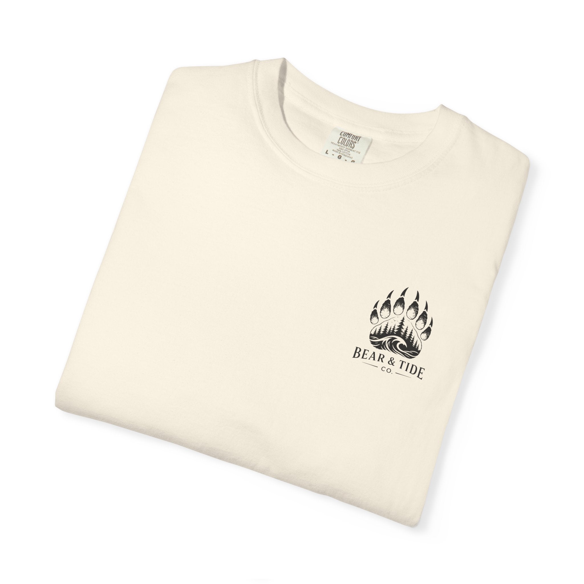 Bear & Tide Co. Graphic T-Shirt — Cool Bear & Fish Fishing Design