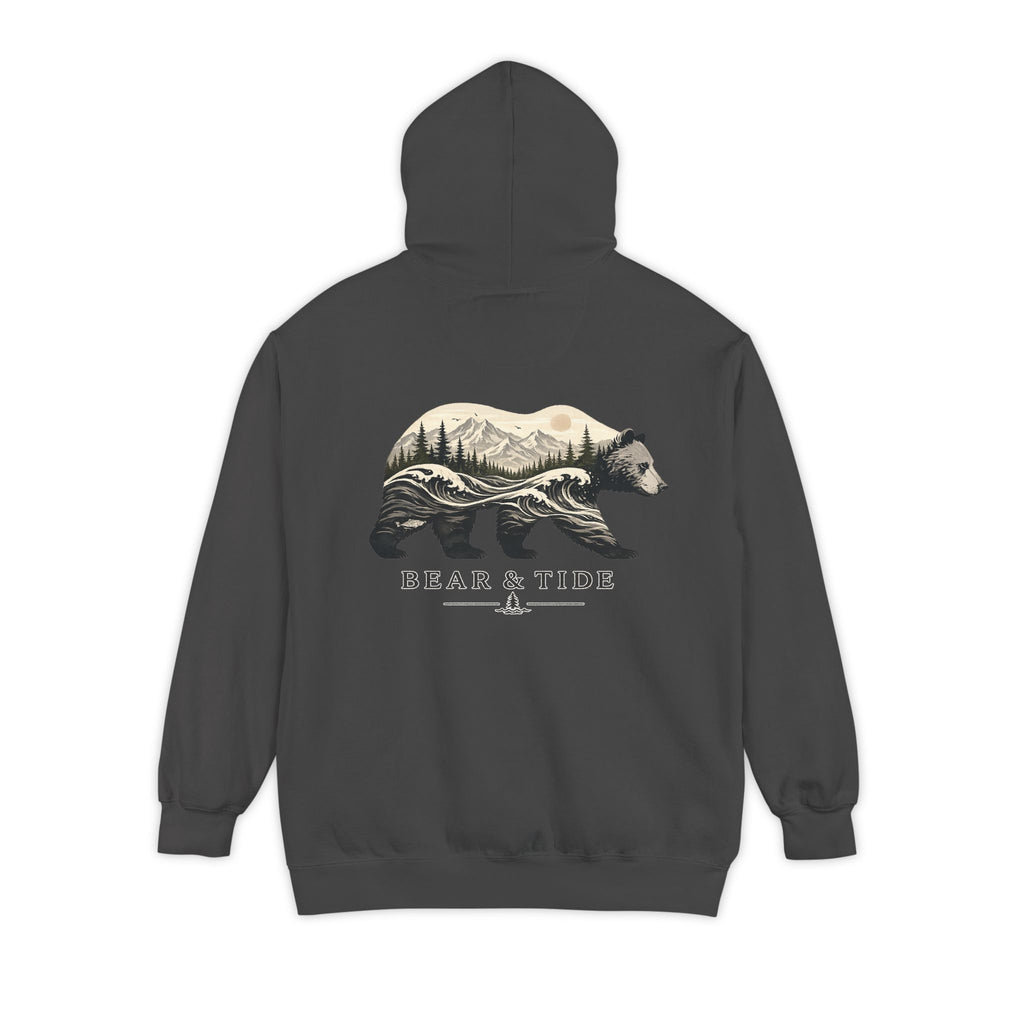 Minimal Flame Logo Hoodie — Cozy White Pullover with Small Chest Graphic