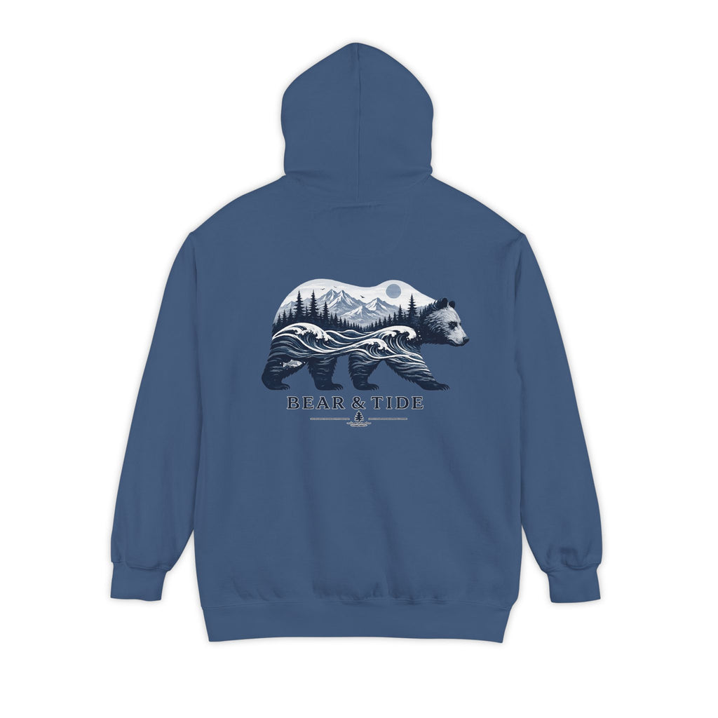 Minimal Flame Logo Hoodie — Cozy White Pullover with Small Chest Graphic