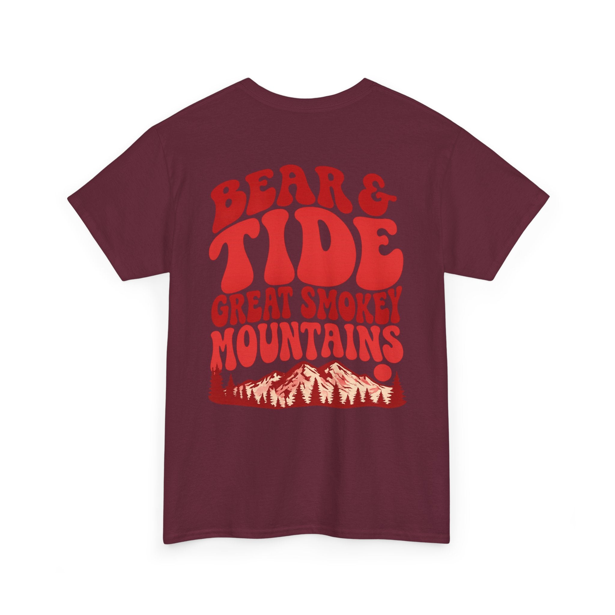 Great Bear & Tide Smokey Mountains T‑Shirt — Back Graphic Casual Tee