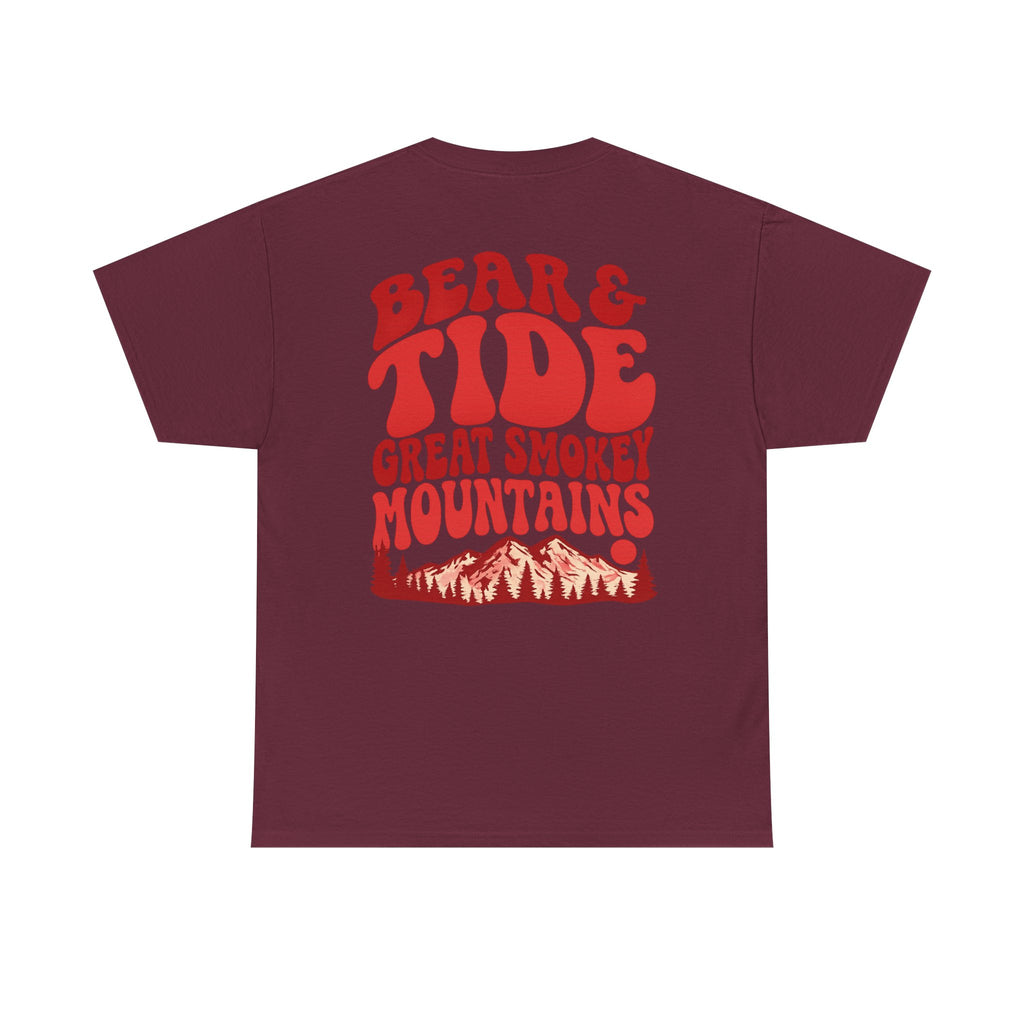 Great Bear & Tide Smokey Mountains T‑Shirt — Back Graphic Casual Tee