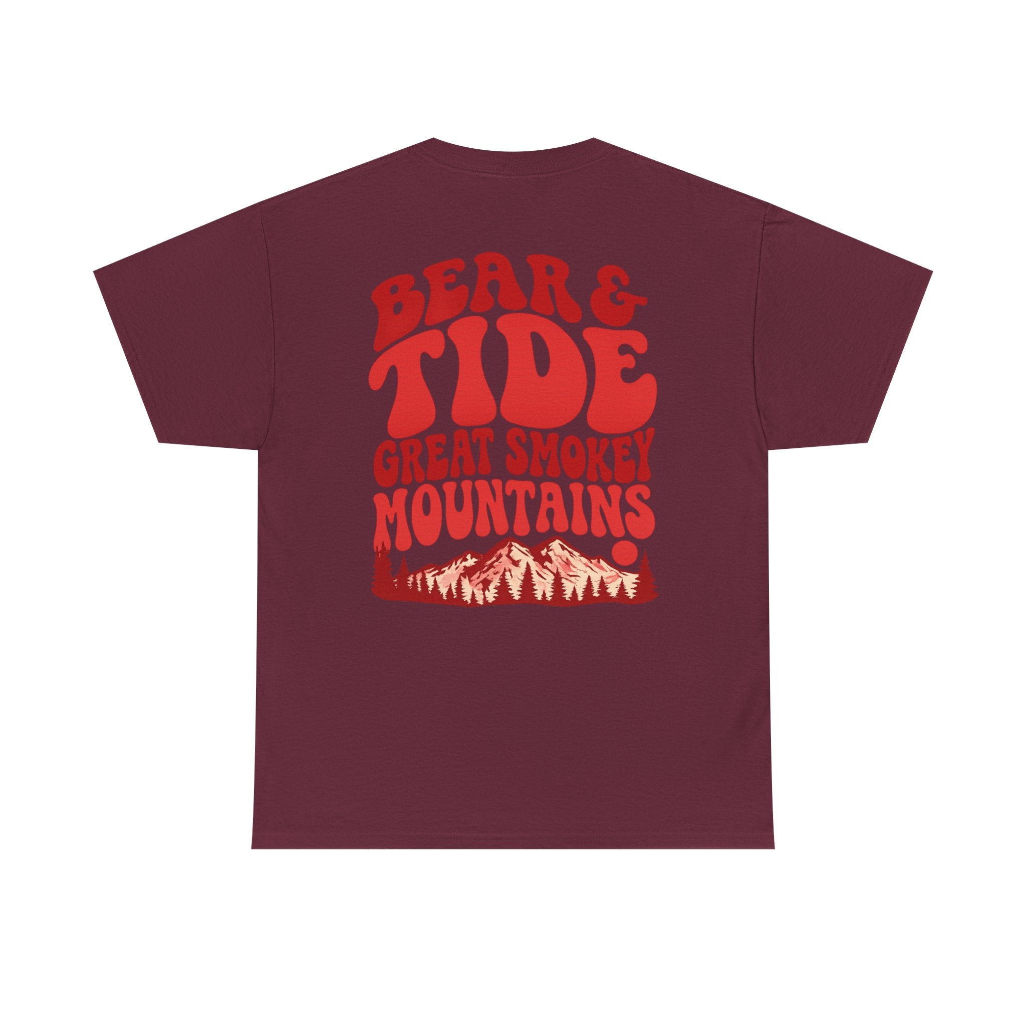 Great Bear & Tide Smokey Mountains T‑Shirt — Back Graphic Casual Tee