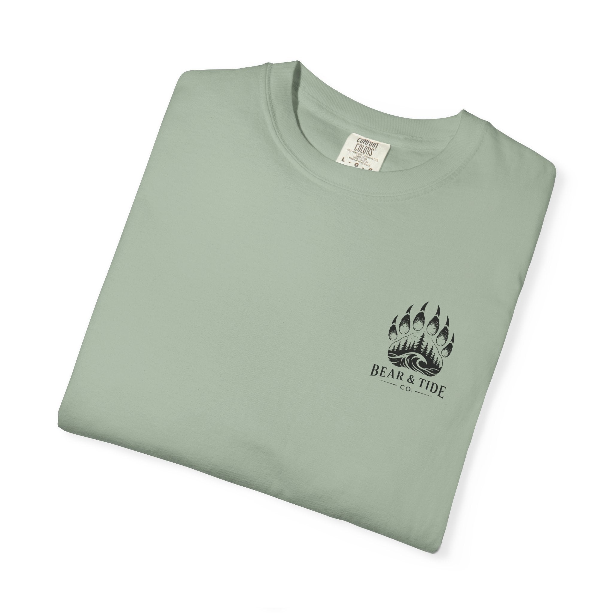 Bear & Tide Co. Graphic T-Shirt — Cool Bear & Fish Fishing Design