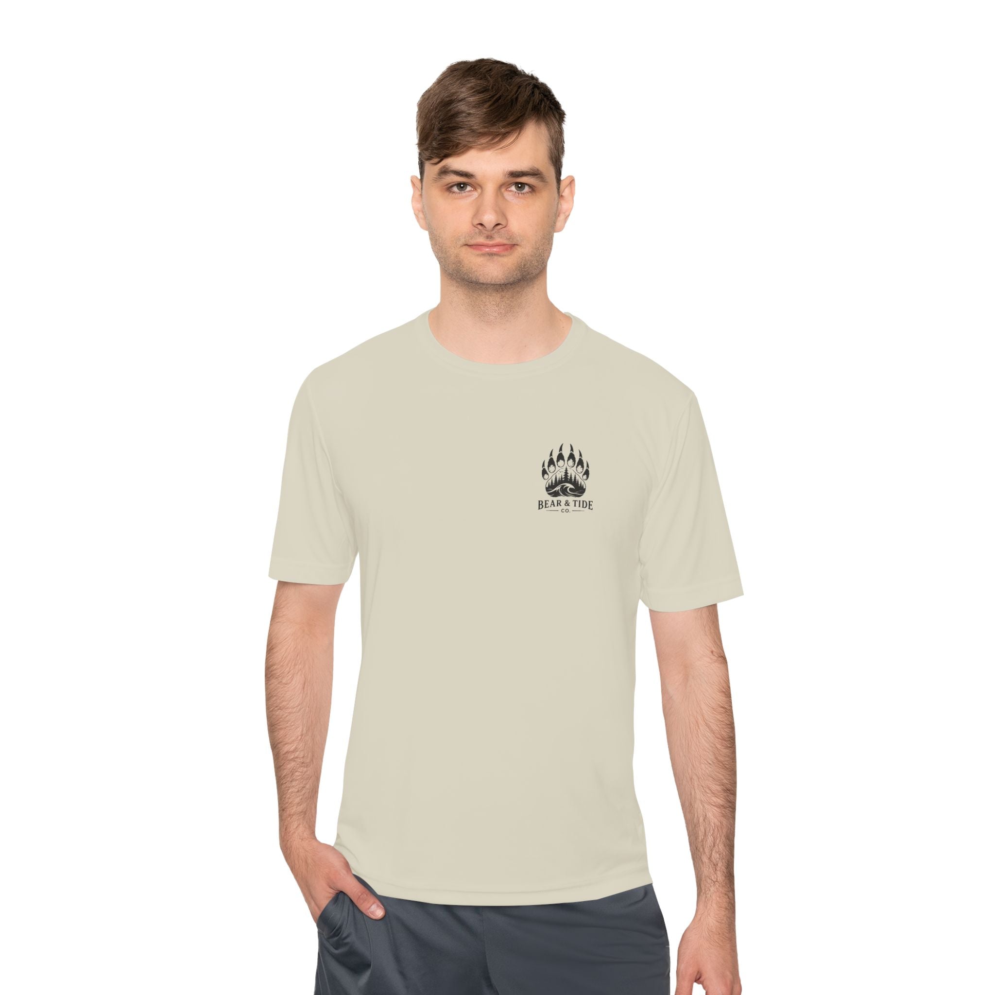 Bear & Tide Co. Outdoor Graphic Tee — Coastal Mountain Bear Design