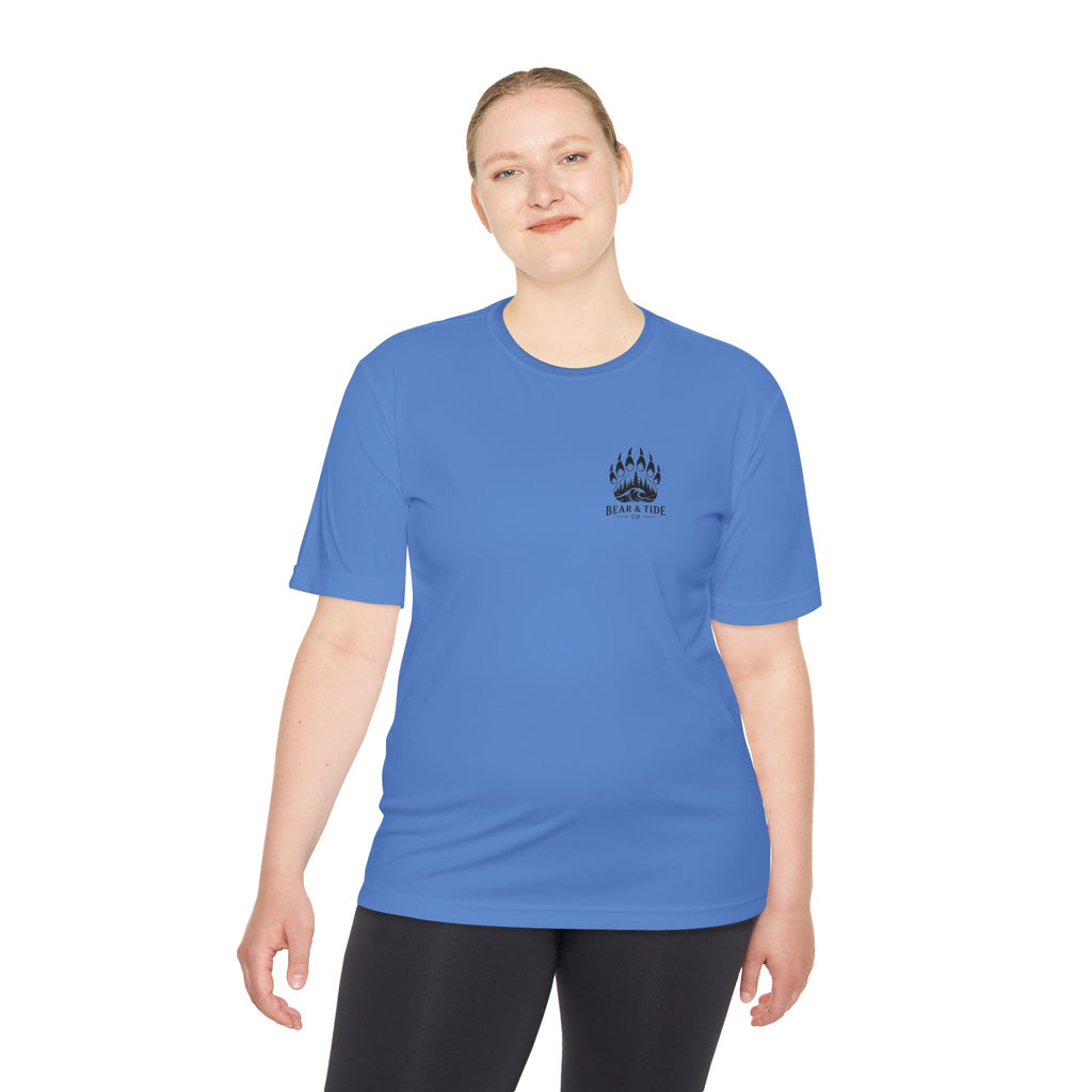 Bear & Tide Co. Outdoor Graphic Tee — Coastal Mountain Bear Design